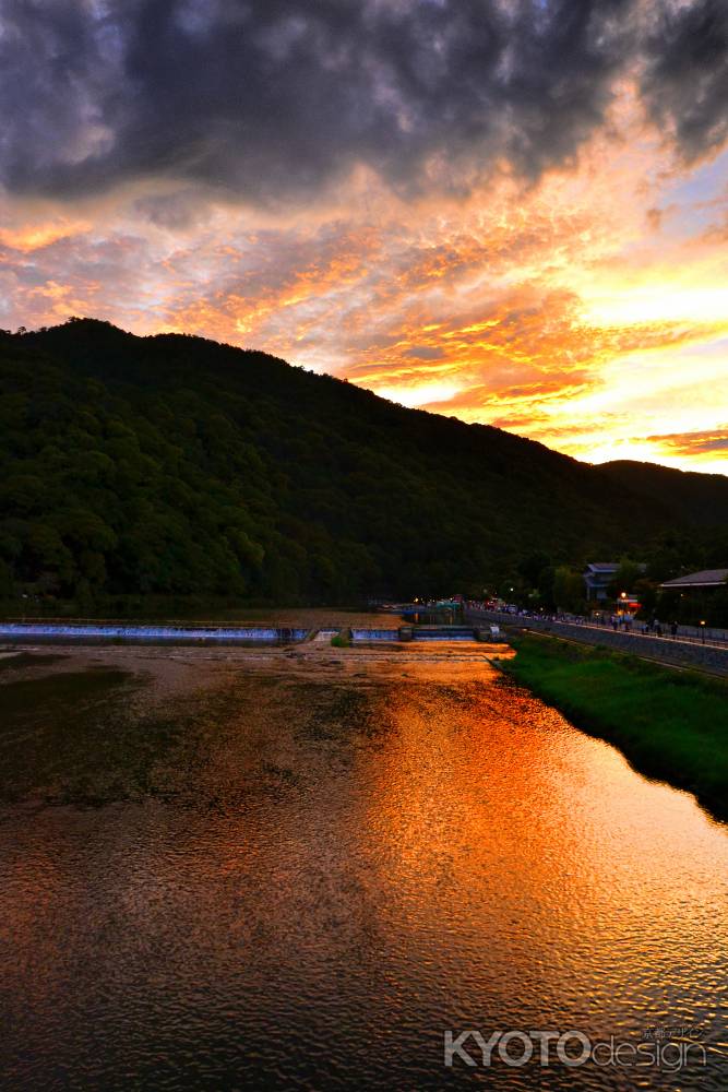 嵐山　夕景