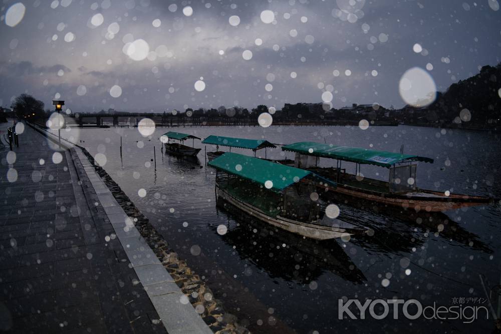 嵐山に降る雪2