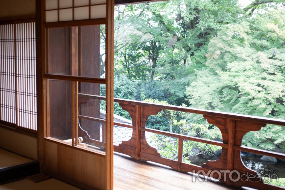 旧三井家下鴨別邸　主屋　2階　座敷からの風景