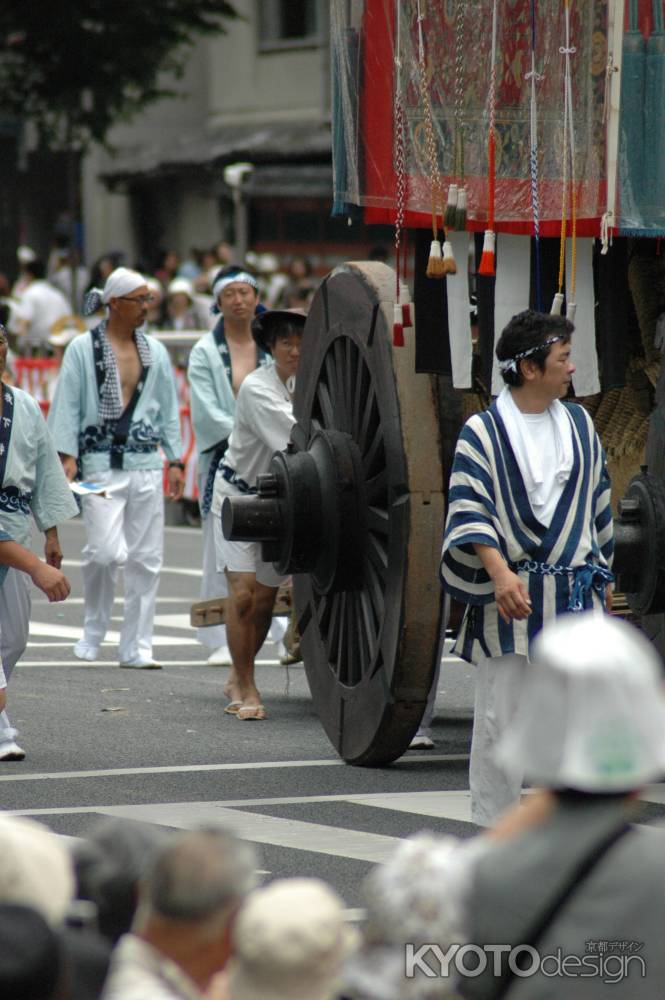 放下鉾の車輪