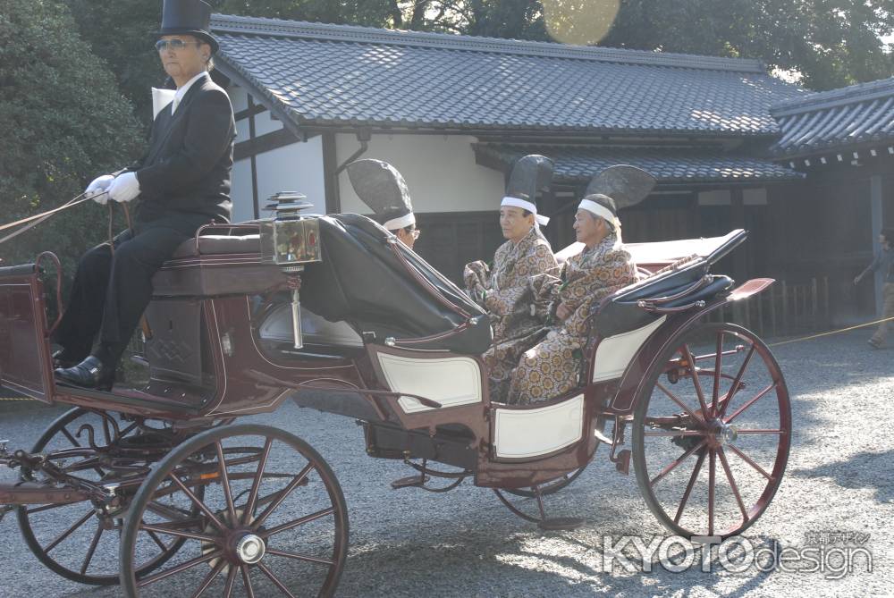 馬車に乗った人たち