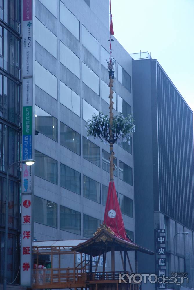 鉾の装飾ができた函谷鉾