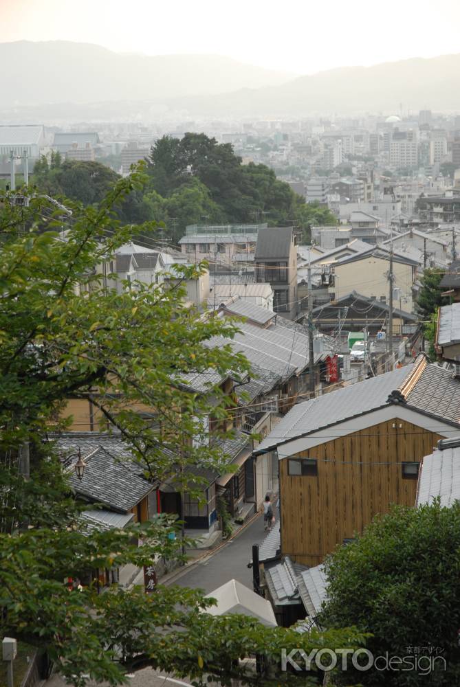 清水寺からの京都の町並み