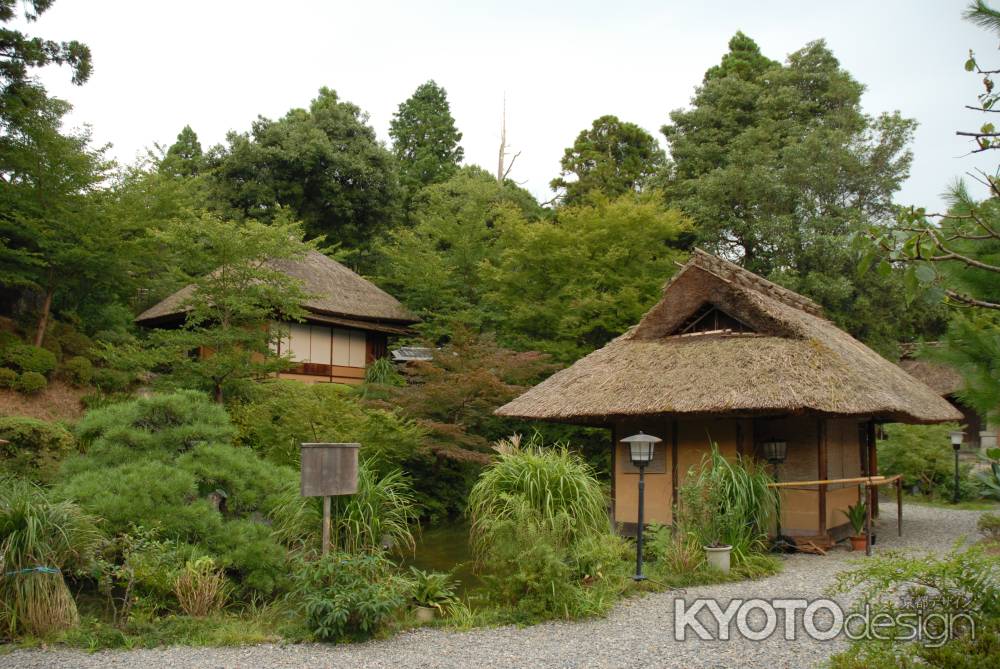 茅葺屋根の建物