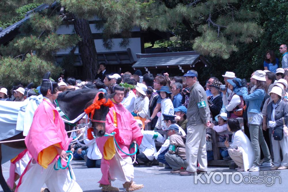 葵祭　御馬と馬部