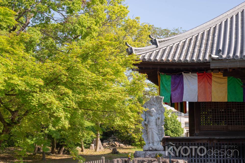 乙訓寺　明王と本堂