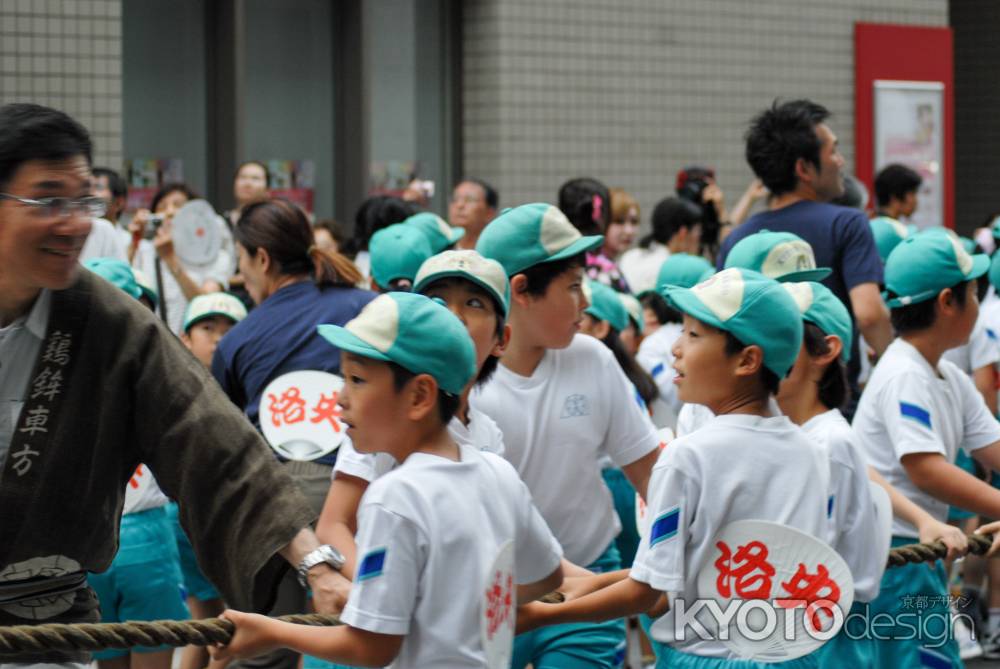 子供の曳き手体験