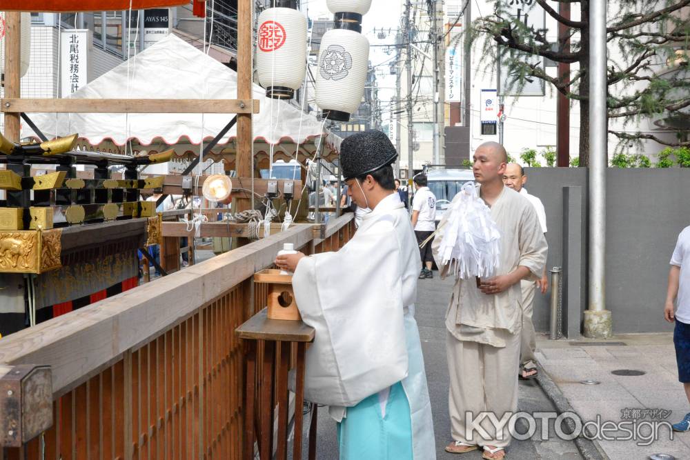 祇園祭2018　綾傘鉾　清祓い