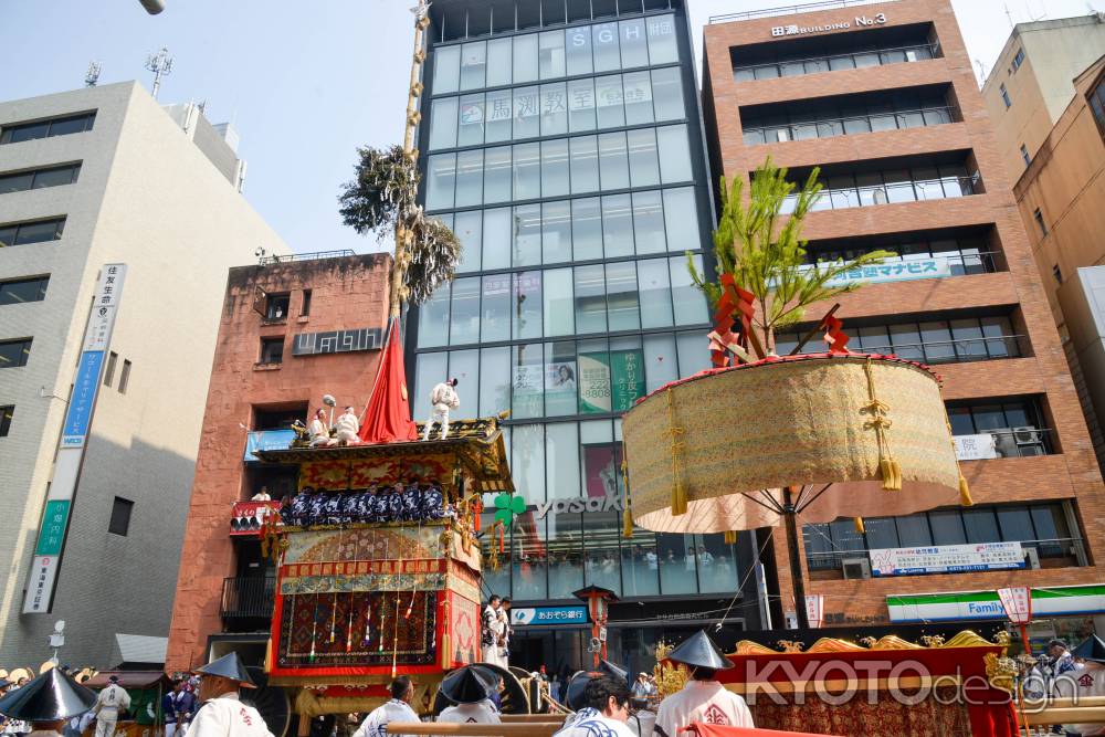 祇園祭2017　鶏鉾と綾傘鉾