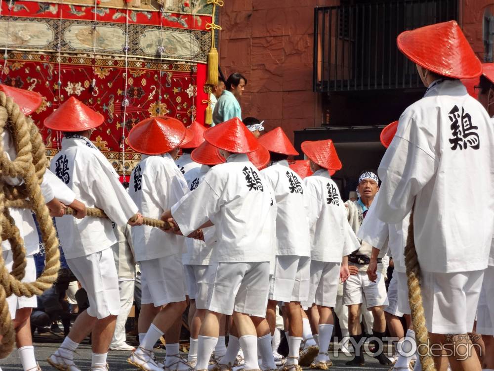 祇園祭2018　鶏鉾　辻回し１