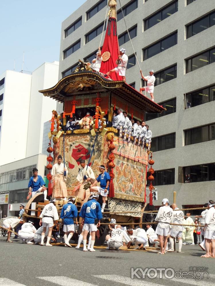 祇園祭2018　菊水鉾　辻回し１