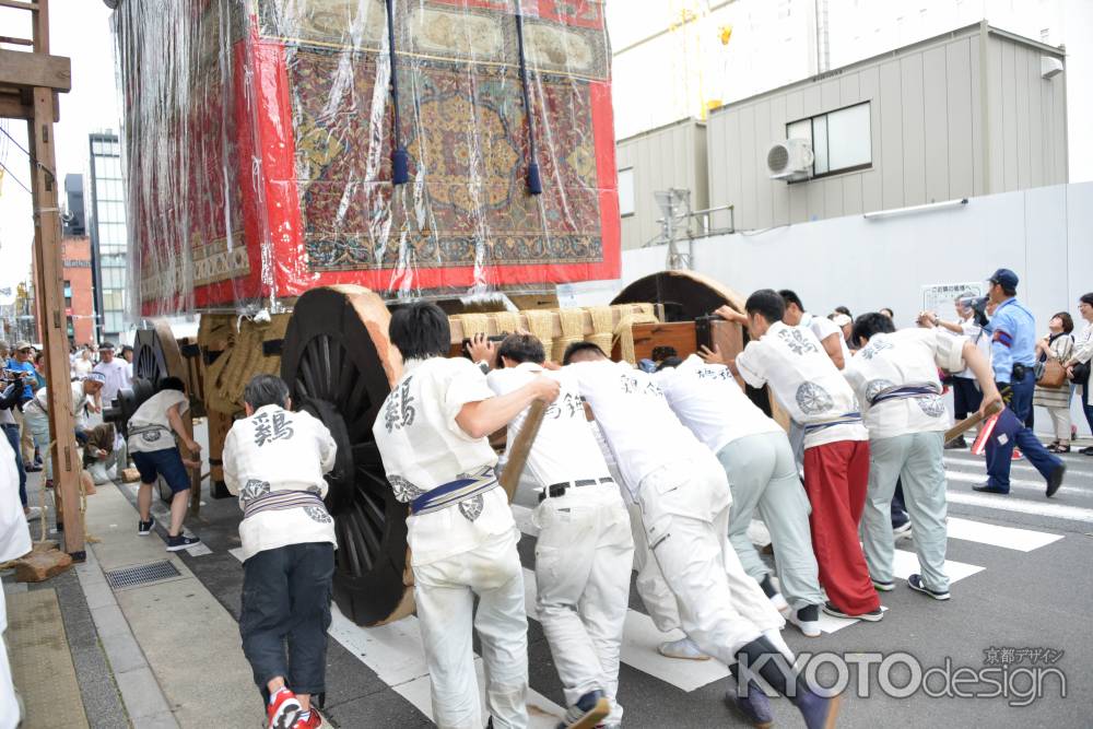 祇園祭2017　鶏鉾曳初め２