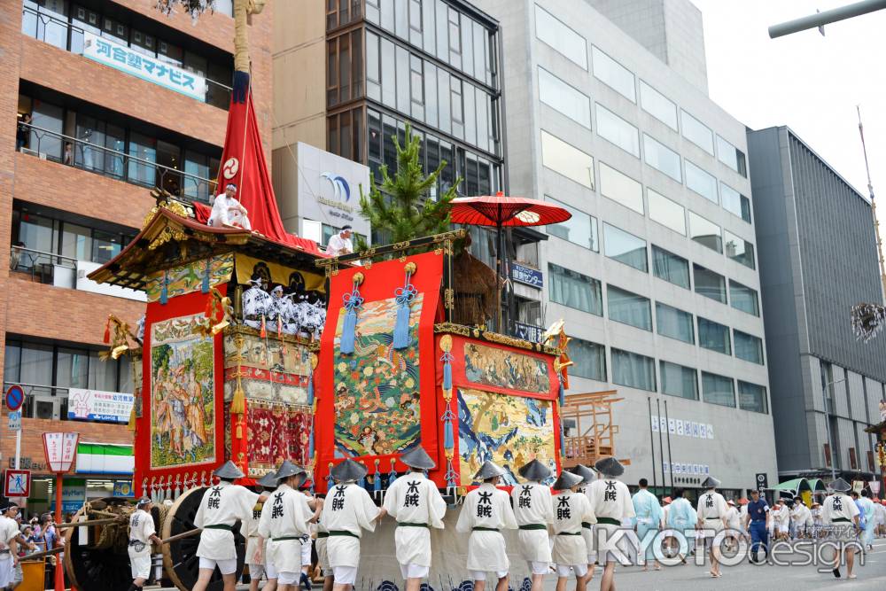 祇園祭2017　山鉾巡行　木賊山と鶏鉾