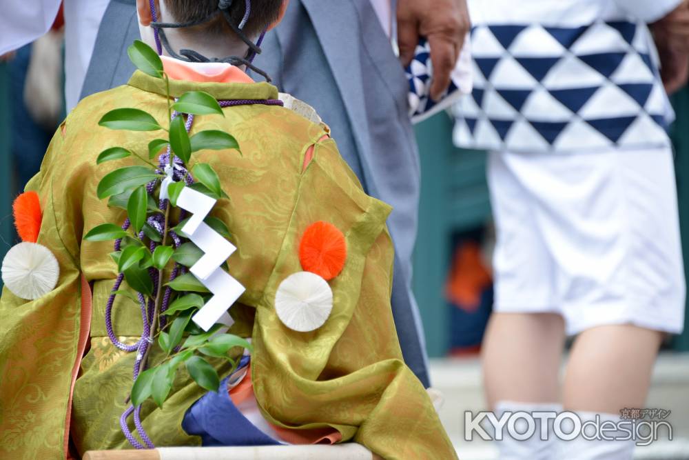 祇園祭2017　山鉾巡行　稚児の衣装