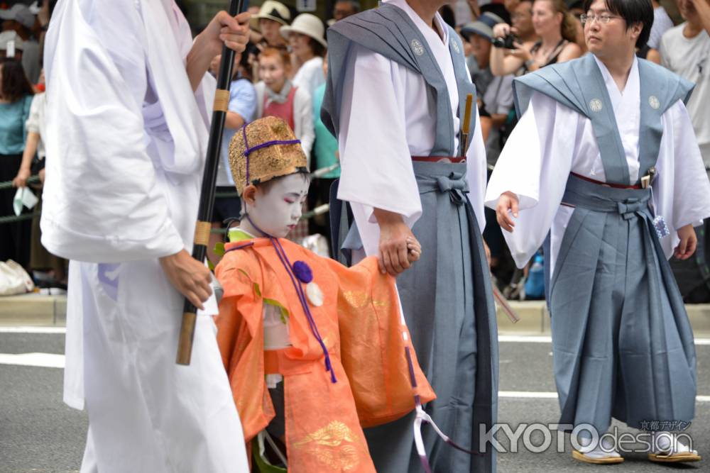 祇園祭2017　山鉾巡行　稚児の巡行