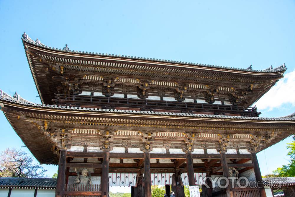 仁和寺　金剛力士と仁王門