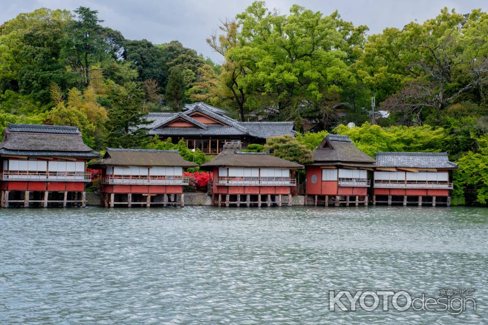 長岡天満宮　有名な錦水亭