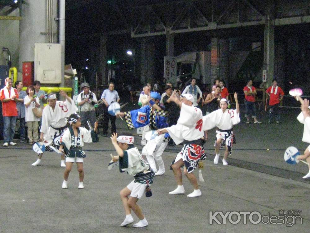 阿波踊り 男踊りと子供