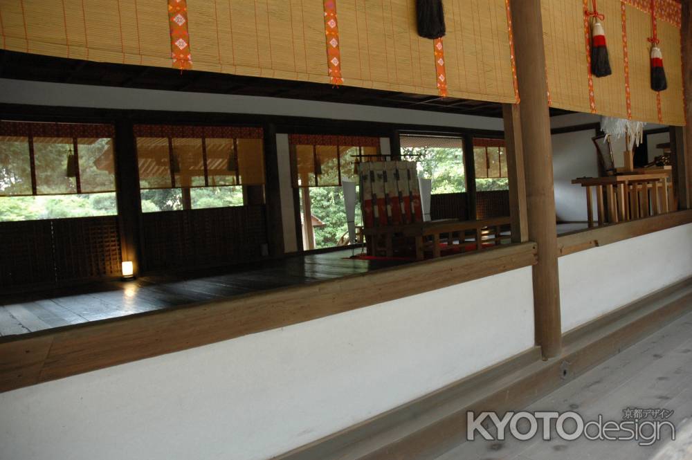 宇治上神社　本殿内部