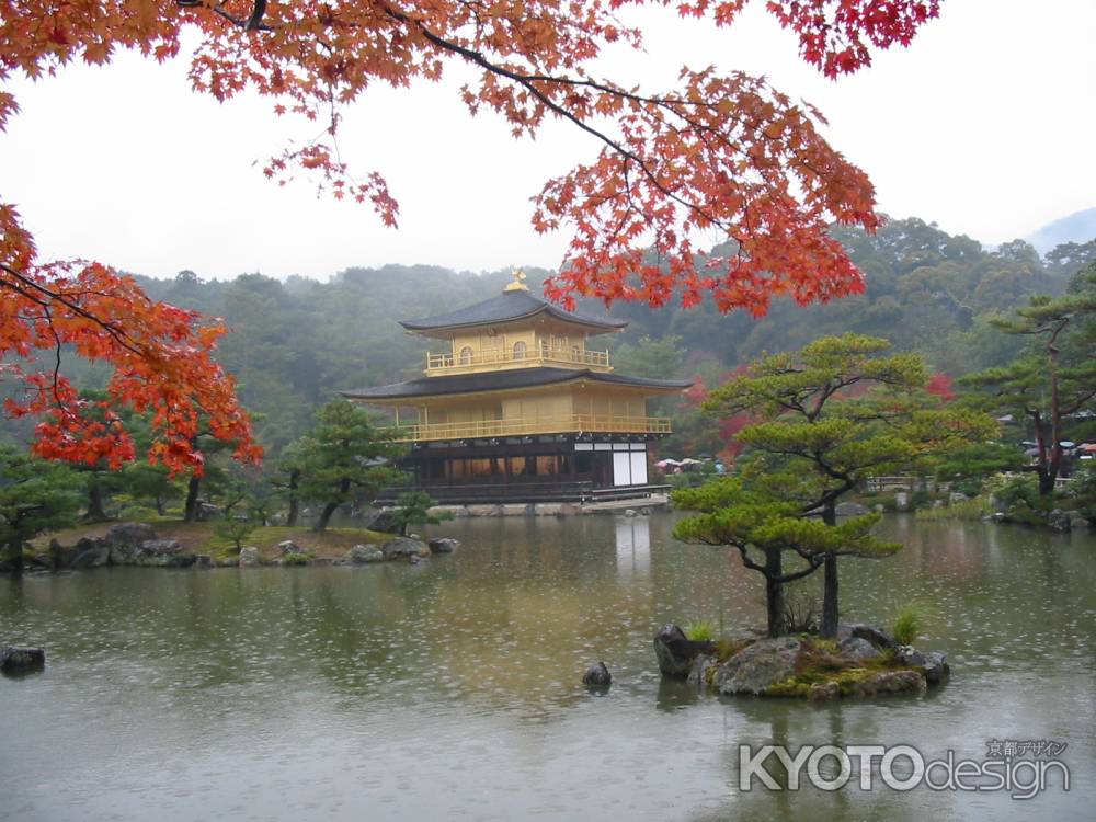 雨の金閣寺