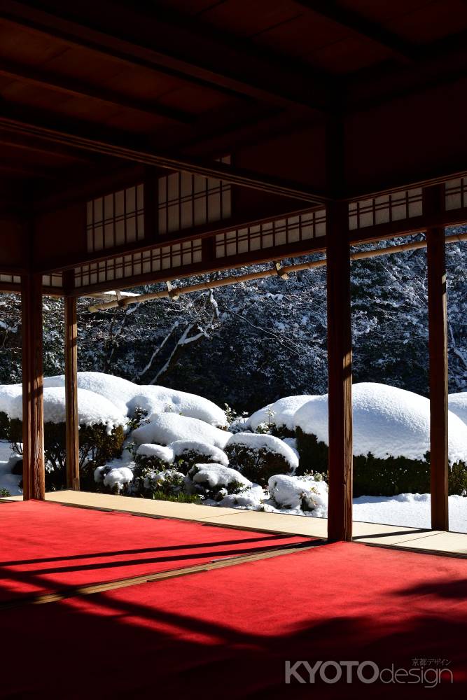 冬化粧の丈山寺