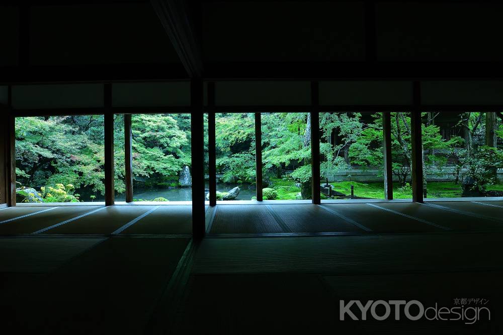 秋、雨音の庭