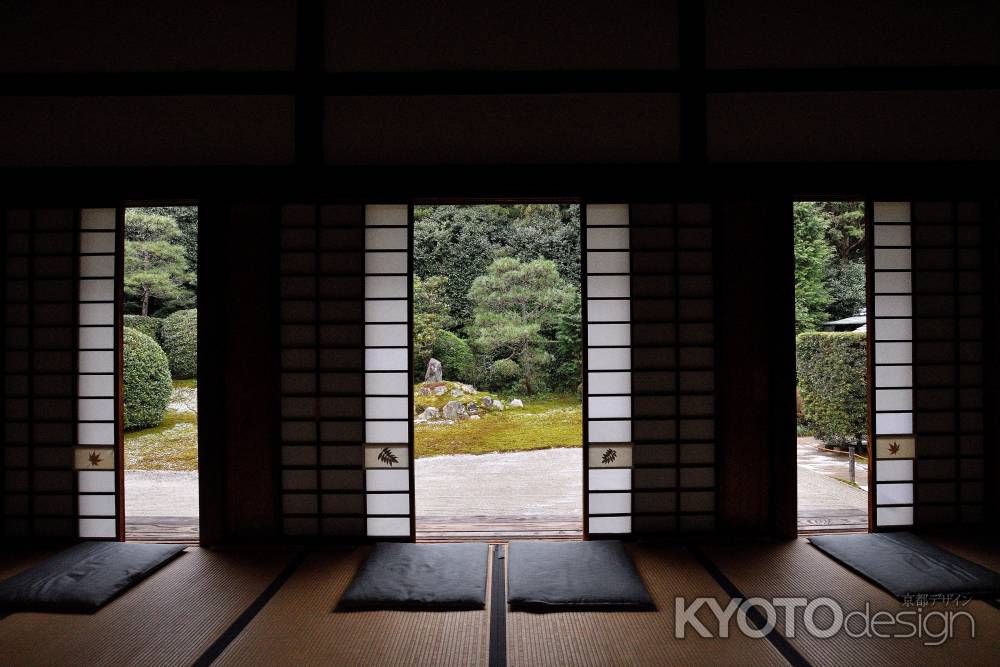 冬、水墨の庭