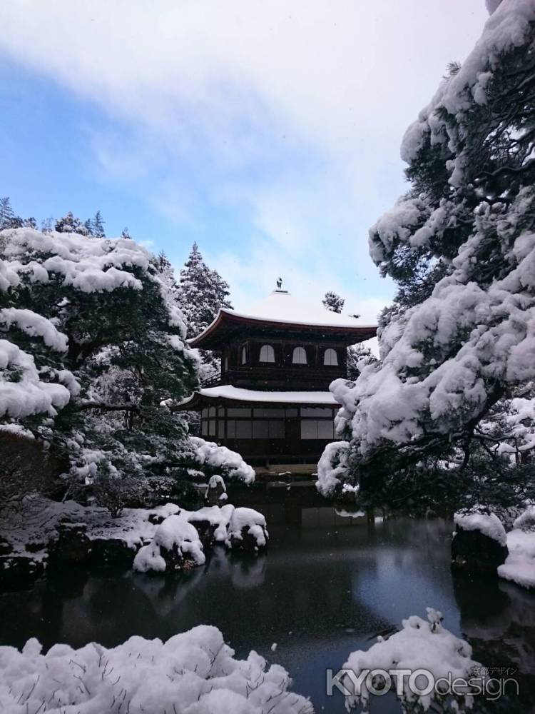 雪の慈照寺（銀閣寺）