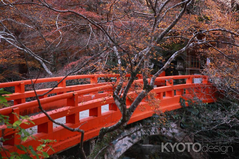 京都の橋　高雄山　西明寺の指月橋