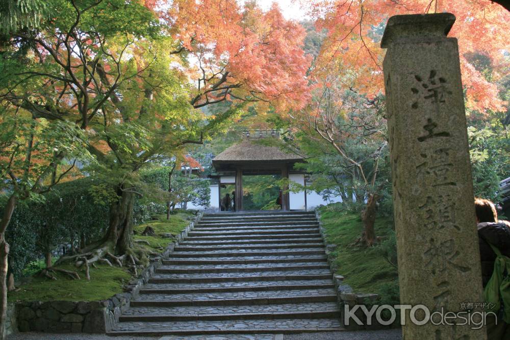 安楽寺　山門の石段