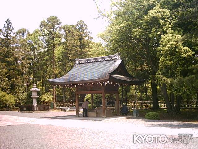 広隆寺の手水舎