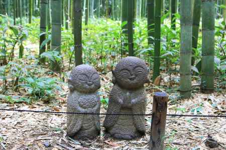 嵯峨野竹林の小経のお地蔵さん