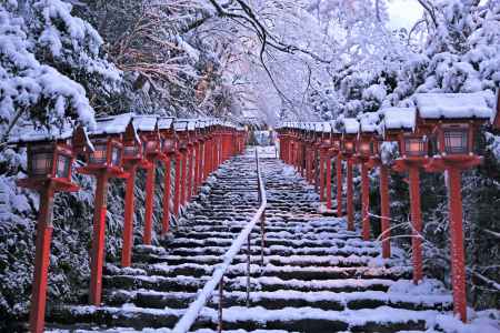 貴船神社の雪2020