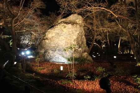 宝厳院獅子吼の庭の大きな岩