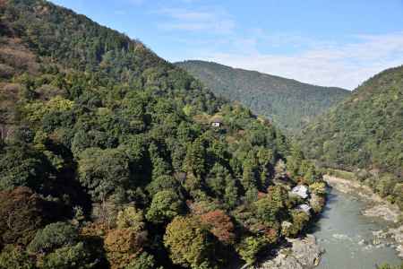 保津峡、はじまりの紅葉