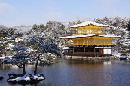 金閣寺＿雪景