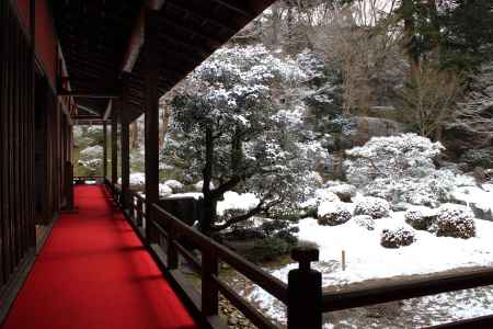 曼殊院門跡　雪景色