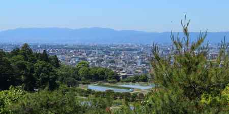 修学院離宮からの洛中の街並み