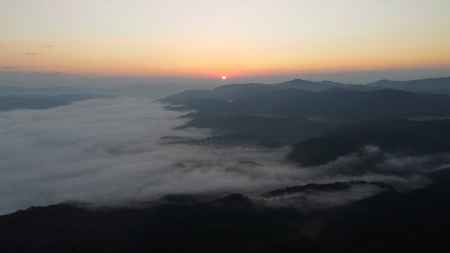 亀岡　雲海の日の出