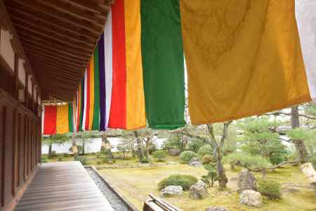 智積院　名勝庭園　五色幕