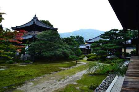 嵐山を借景に…　鹿王院庭園