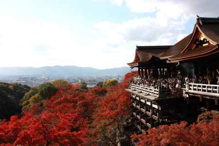 晩秋の清水寺