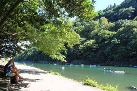 嵐山　桂川舟遊び