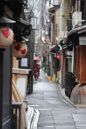 雨の先斗町