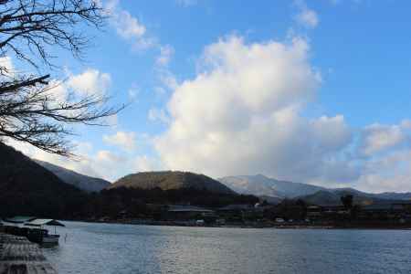 冬空の嵐山