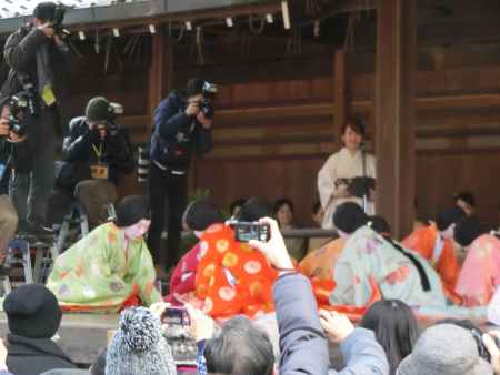 八坂神社　かるた始め式②