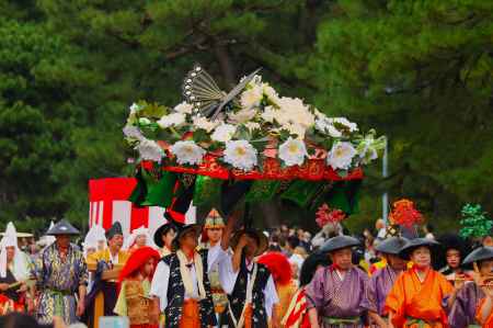 時代祭り　風流傘・風流踊り