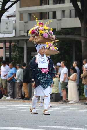 時代祭り　白川女献花列