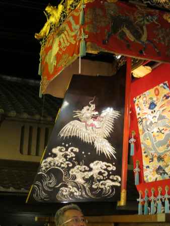 船鉾の船尾の舵