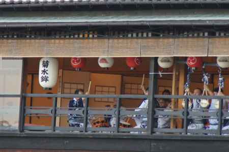 菊水鉾のお囃子練習風景
